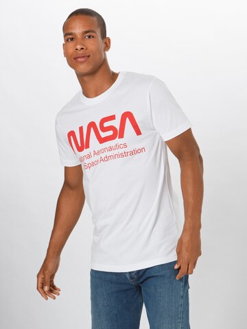 Maglietta 'NASA' di Mister Tee in bianco