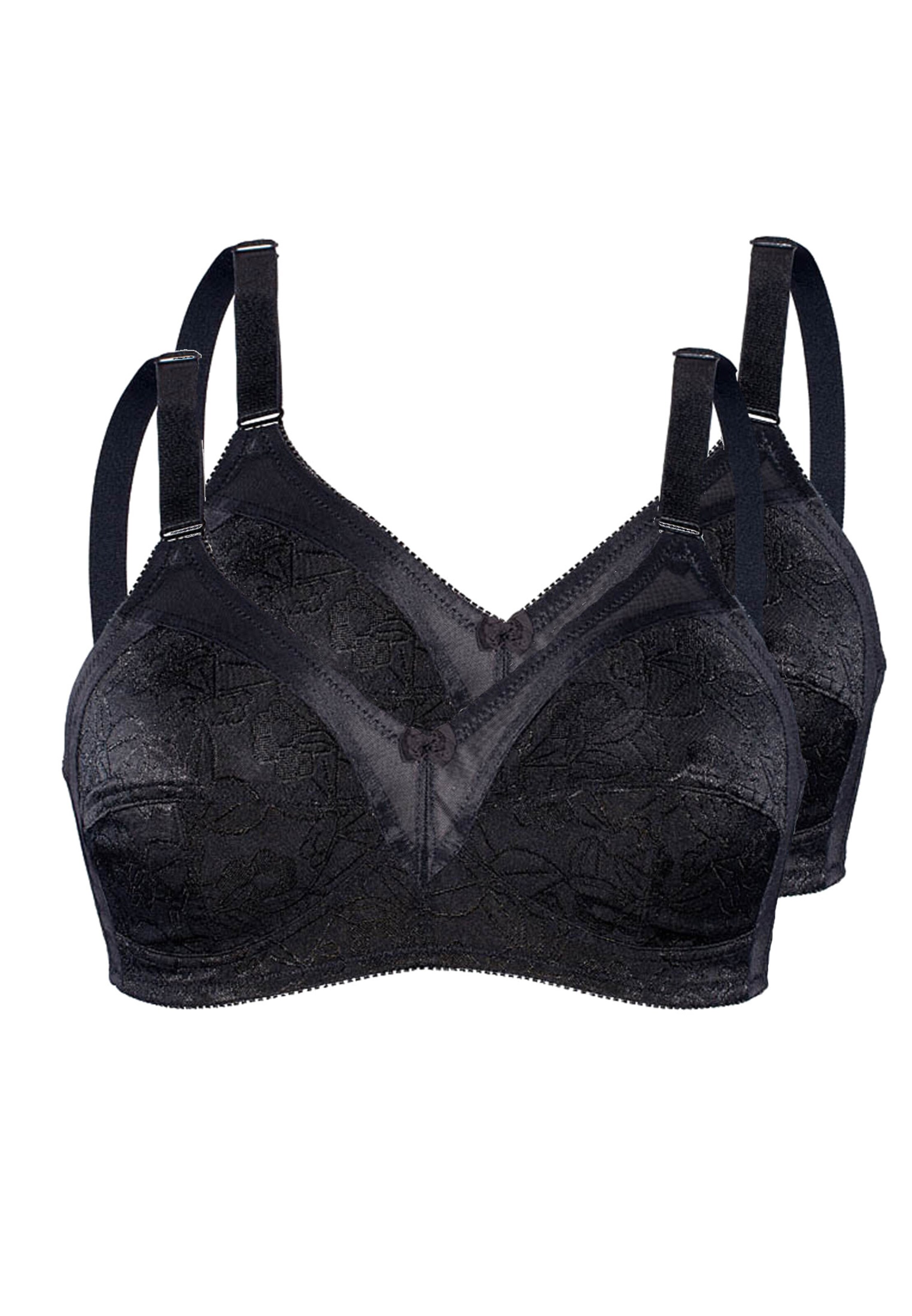 sassa - BH 'SHINY JACQUARD' in schwarz