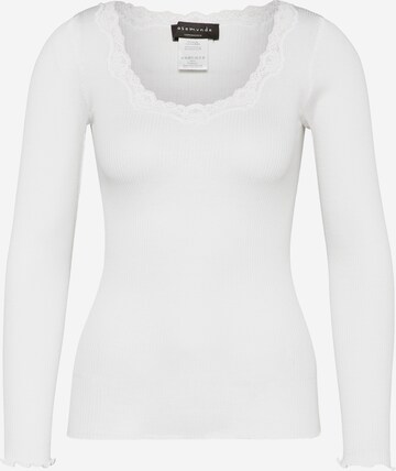 rosemunde - Camiseta en blanco: frente