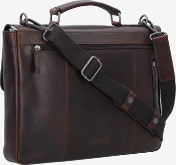 LEONHARD HEYDEN Document Bag 'Roma' in Brown