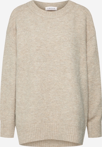 Pullover extra large 'Luca' di EDITED in beige: frontale