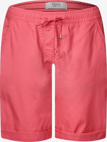 CECIL Regular Broek 'Jessy' in Roze: voorkant