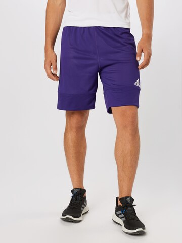 ADIDAS SPORTSWEAR - Loosefit Pantalón deportivo '3G Speed' en lila: frente