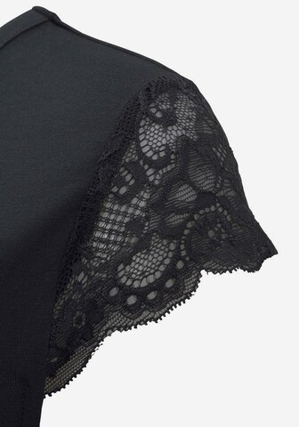 Chemise de nuit LASCANA en noir