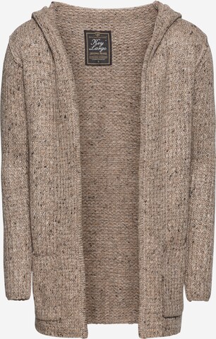 Key Largo Knit Cardigan in Brown: front