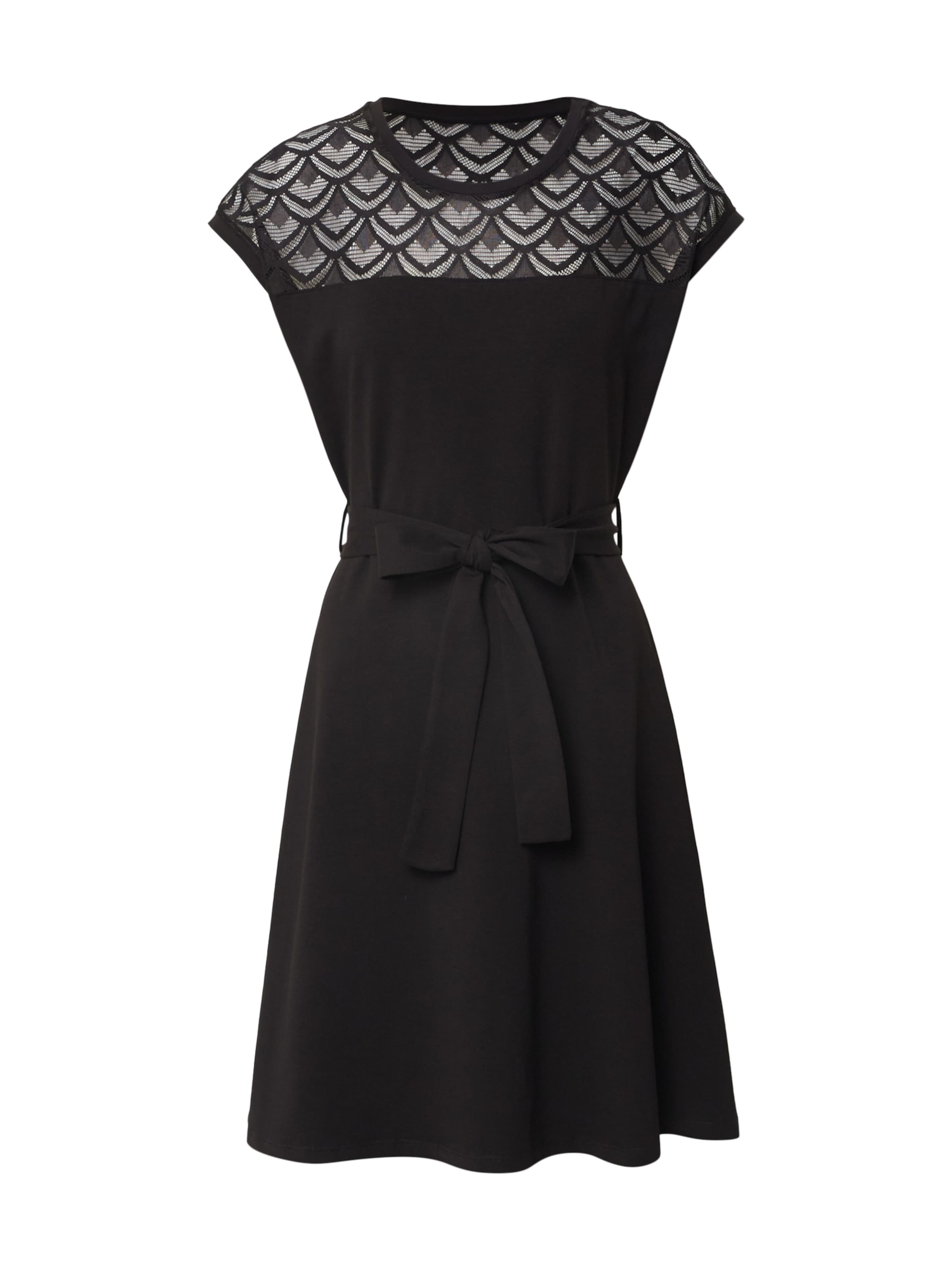 ONLY Robe 'ONLBILLA S/L LACE DRESS JRS' en noir, Vue avec produit