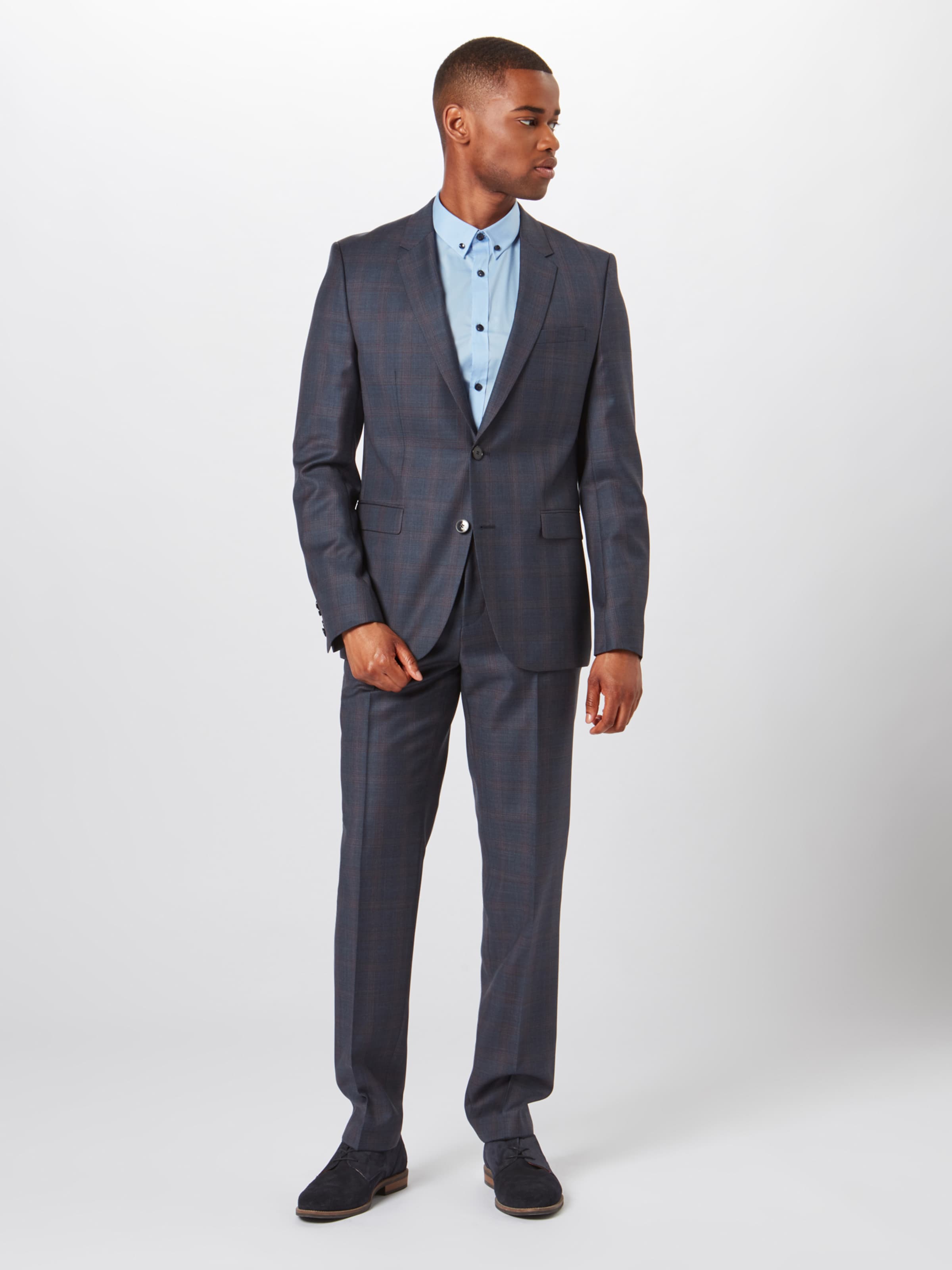 HUGO Pak in de kleur Donkerblauw: Vooraanzicht