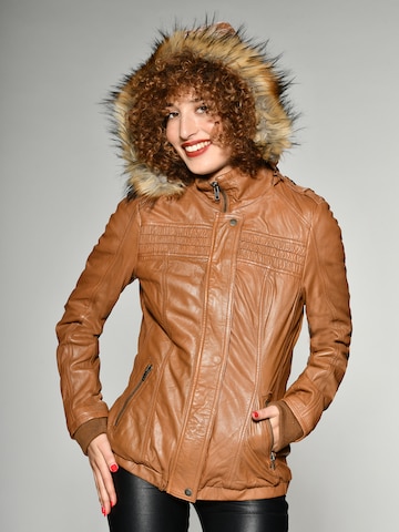 MUSTANG Between-Season Jacket 'Lelu' in Brown: front