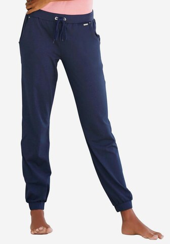 LASCANA Tapered Pants in Blue: front