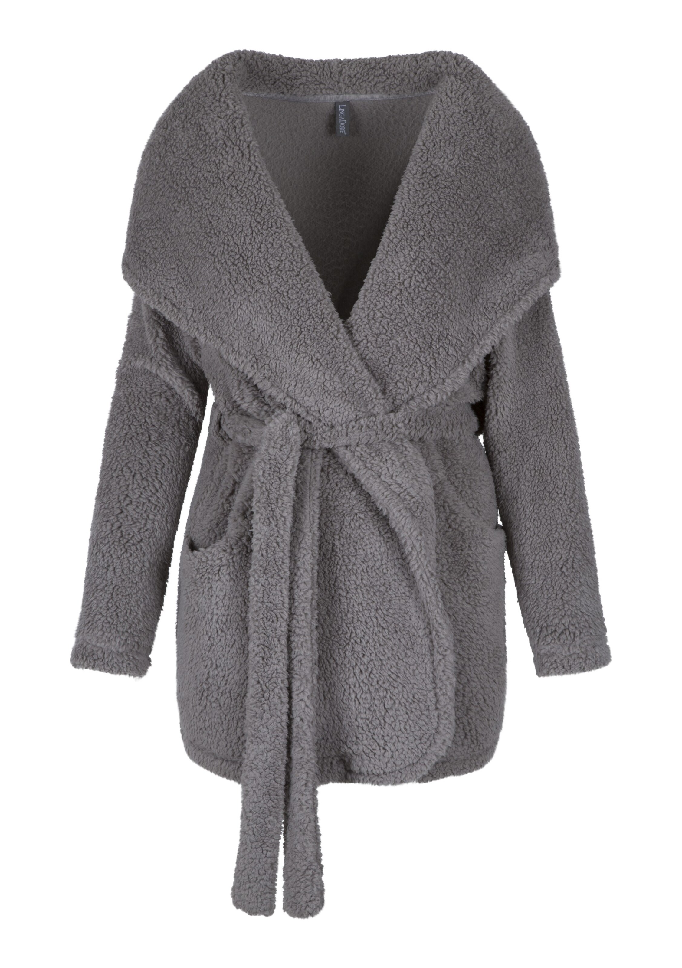 LingaDore - Badjas kort in de kleur Taupe