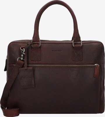 Borsa portadocumenti 'Antique Avery' di Burkely in marrone: frontale