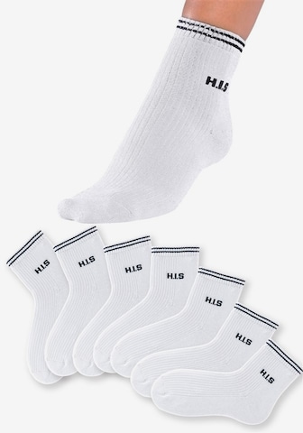 H.I.S Socks in White: front