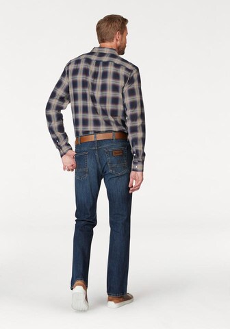 WRANGLER Bootcut Bootcut-Jeans 'Jacksville' in Blau