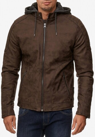 INDICODE JEANS Between-Season Jacket in Brown