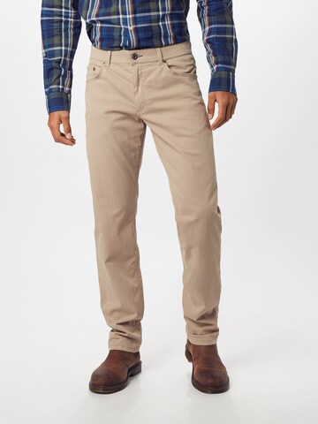 BRAX Regular Pants 'Cooper Fancy' in Beige: front