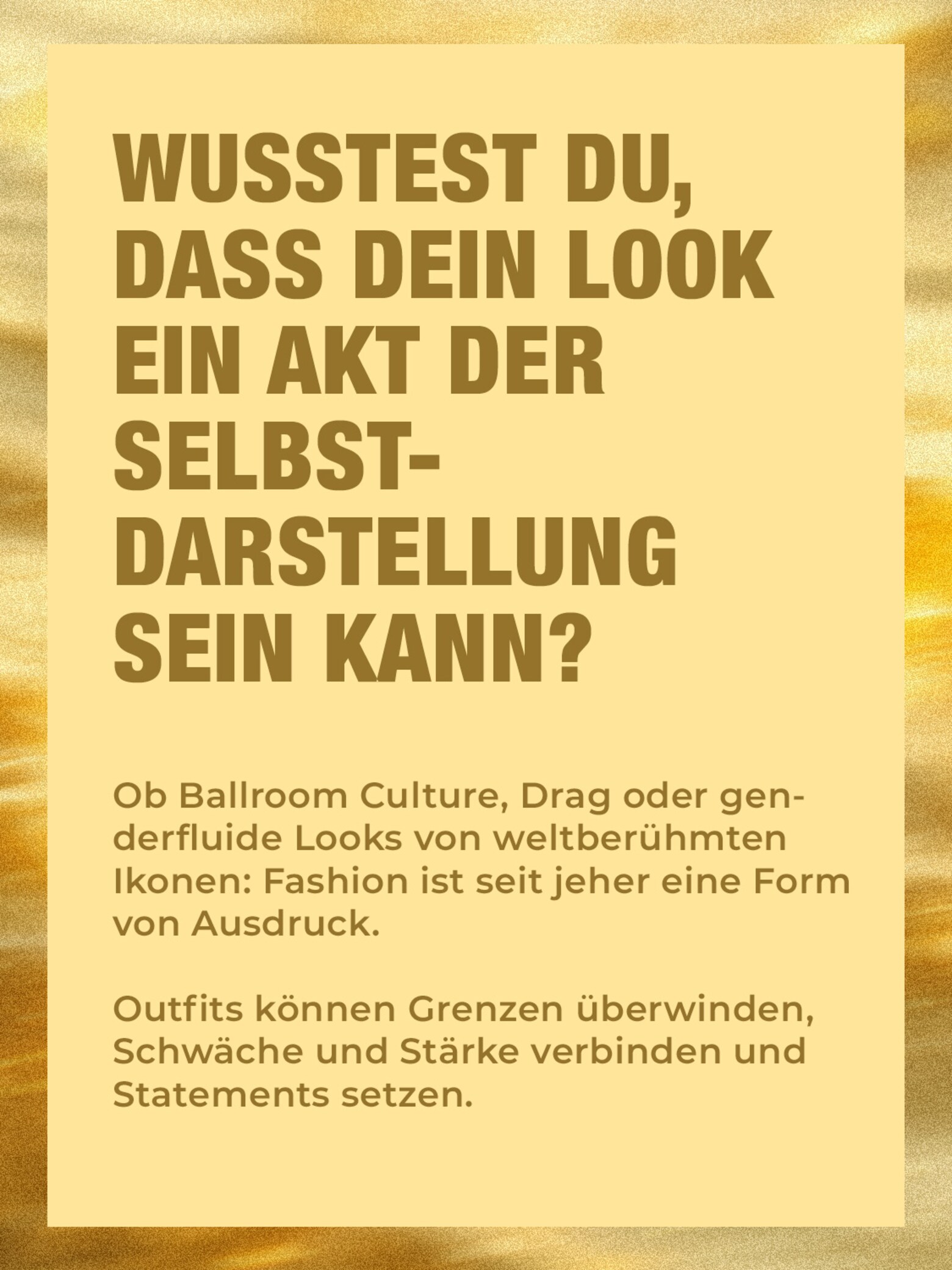 Finde die Farbe für Dein Leben „Ich bin Farbe.“