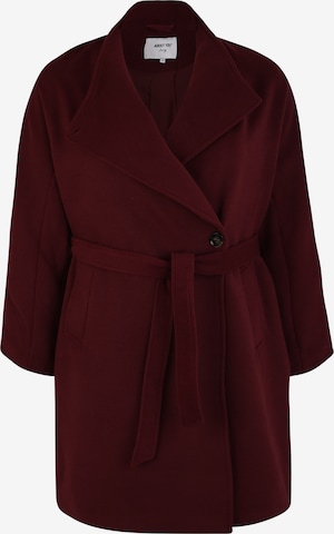 ABOUT YOU Curvy Between-Seasons Coat 'Charis Coat' in Red: front