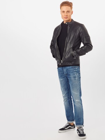 TOM TAILOR DENIM Pullover in Schwarz