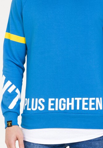 Sweat-shirt PLUS EIGHTEEN en bleu