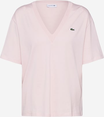 LACOSTE Tričko – pink: přední strana