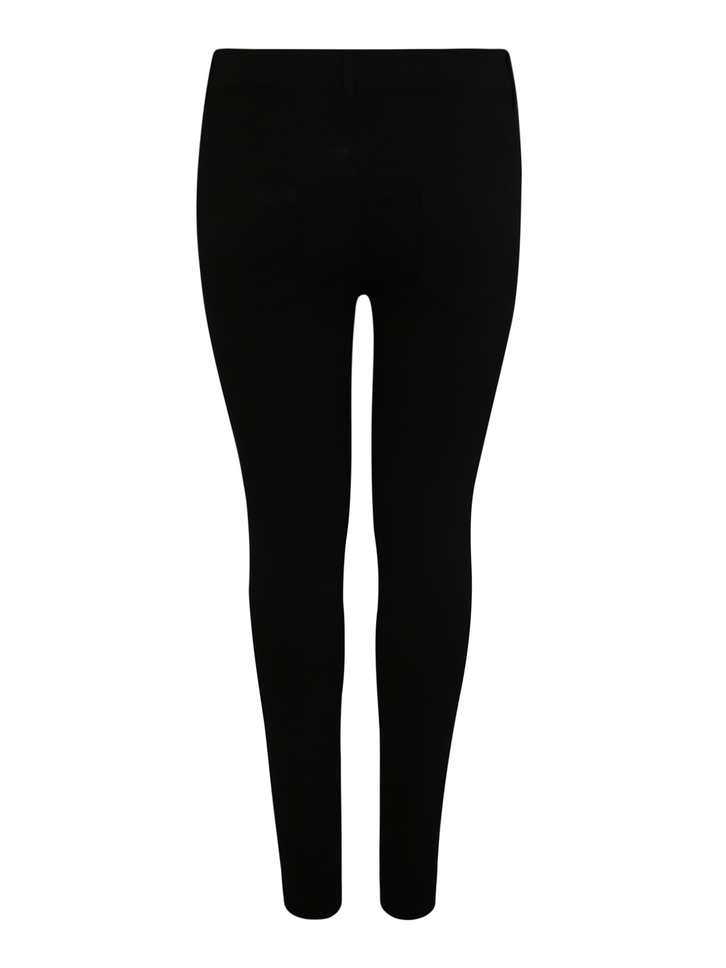 Zizzi Skinny Trousers 'JJUNE' in Black: back