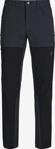 MAMMUT Regular Outdoor Pants 'Zinal Guide' in Black: front