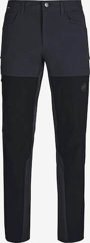 MAMMUT Outdoor Pants 'Zinal Guide' in Black: front