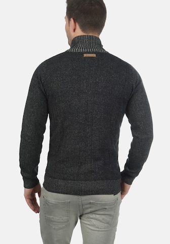INDICODE JEANS Knit Cardigan 'Andy' in Black