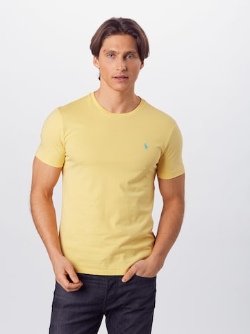 Coupe regular T-Shirt Polo Ralph Lauren en jaune : devant