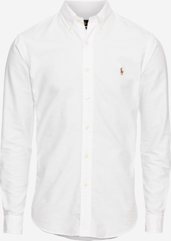 Chemise Polo Ralph Lauren en blanc : devant