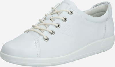 ECCO Chaussure de sport à lacets 'Soft 2.0' en blanc, Vue avec produit