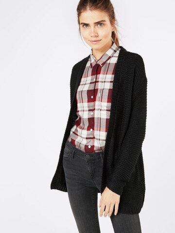 VERO MODA Knit Cardigan in Black: front