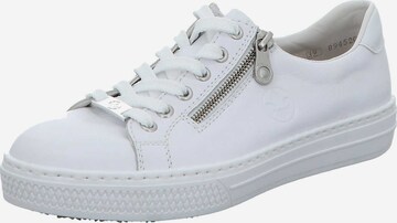 Rieker Platform trainers in White: front