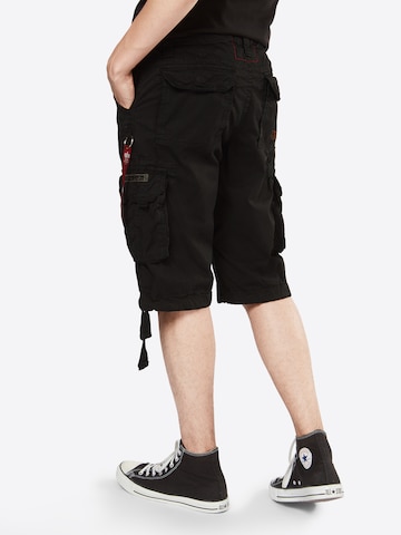 ALPHA INDUSTRIES Свободный крой Штаны 'Jet' в Черный