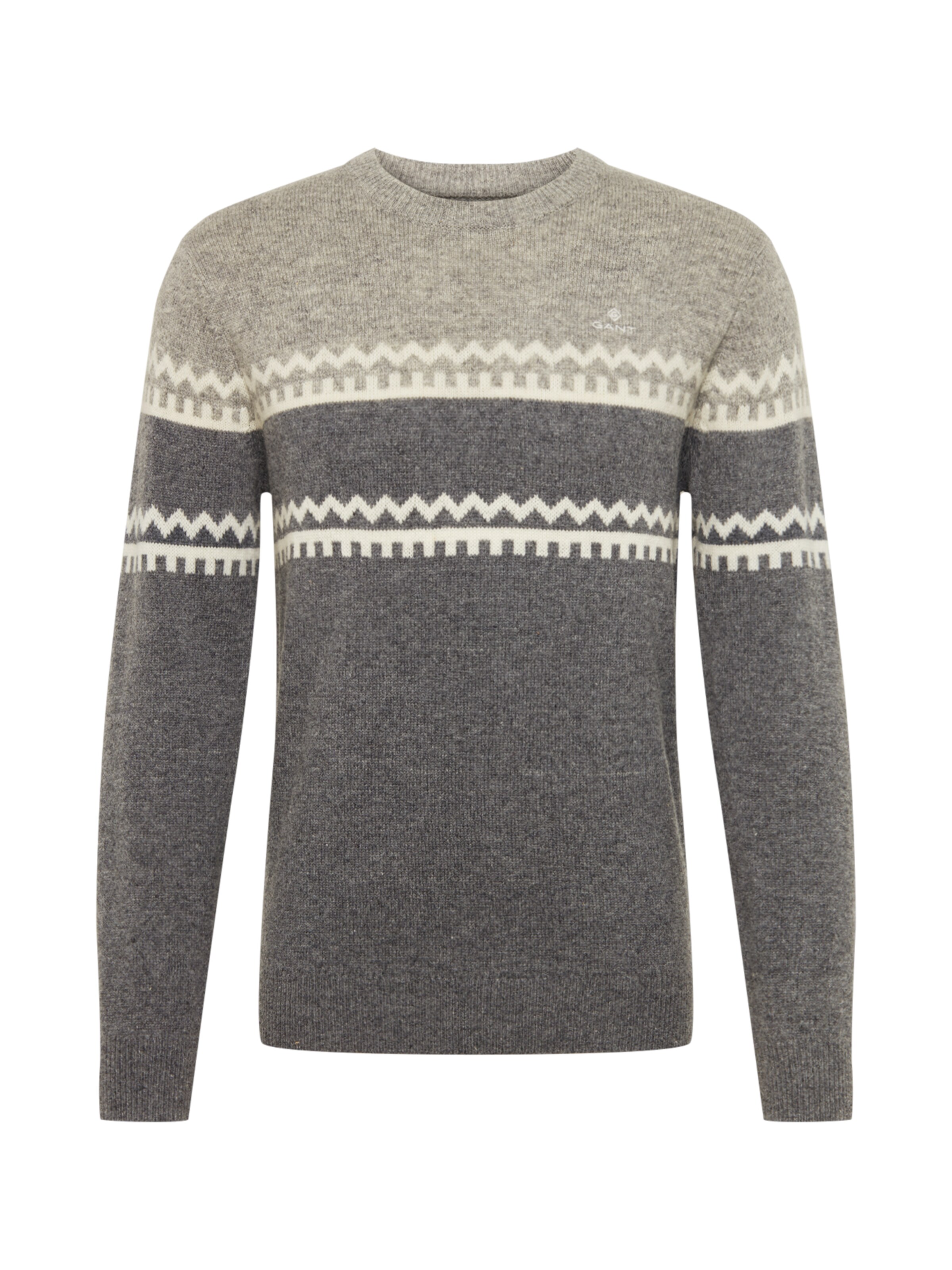 GANT - Trui 'D2. HOLIDAY' in de kleur Donkergrijs