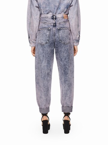 Pepe Jeans Tapered Jeans med lægfolder 'Dua Lipa SUMMER' i blå