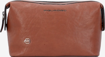 Piquadro Toiletry Bag in Brown: front