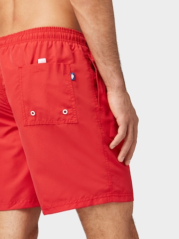 TOM TAILOR Badeshorts 'Jeremy' in Rot