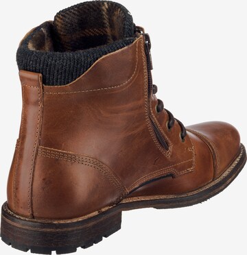 BULLBOXER Lace-Up Boots in Brown