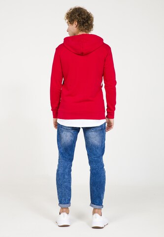 PLUS EIGHTEEN Kapuzenpullover in Rot