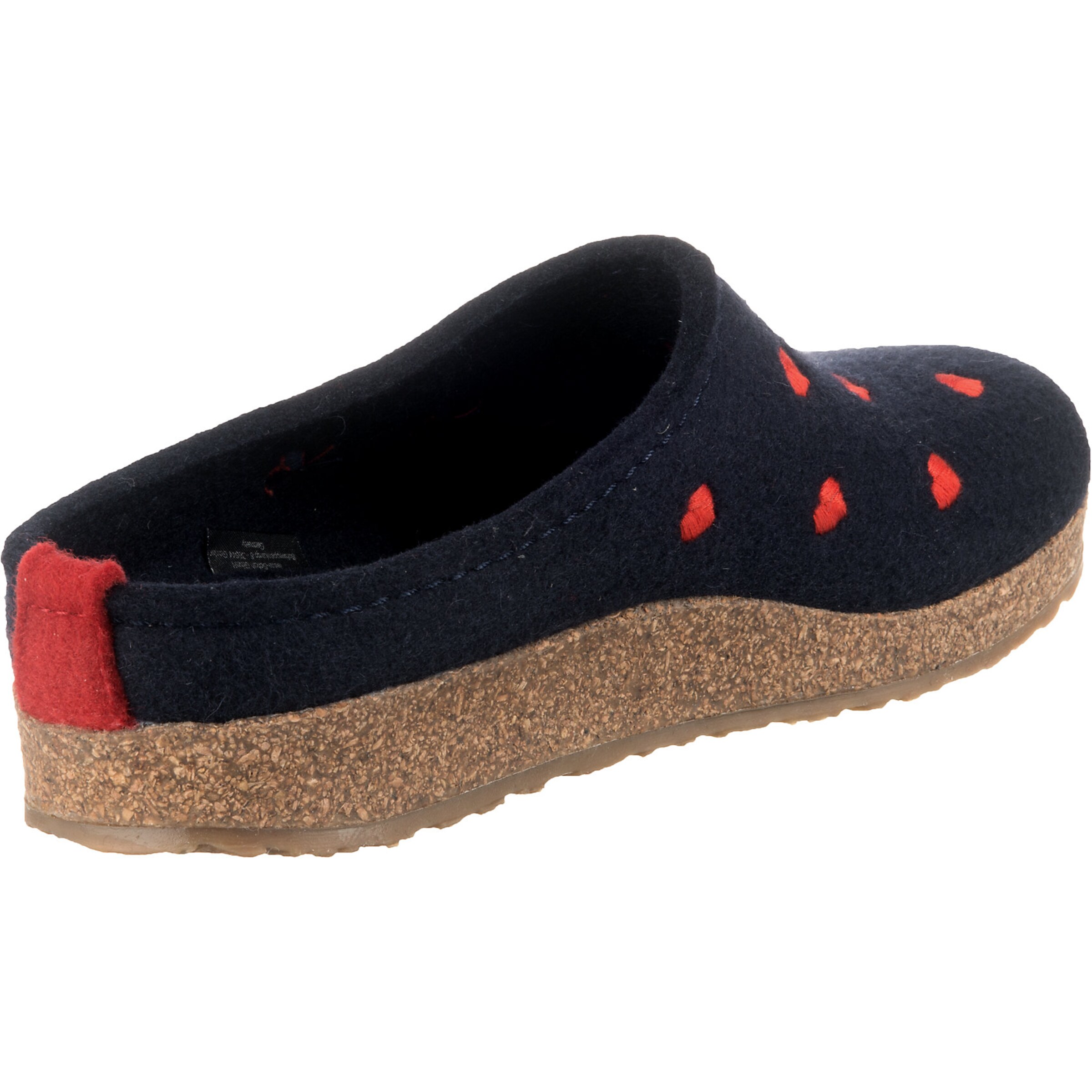 HAFLINGER Clogs 'Grizzly Cuoricino' in Blue