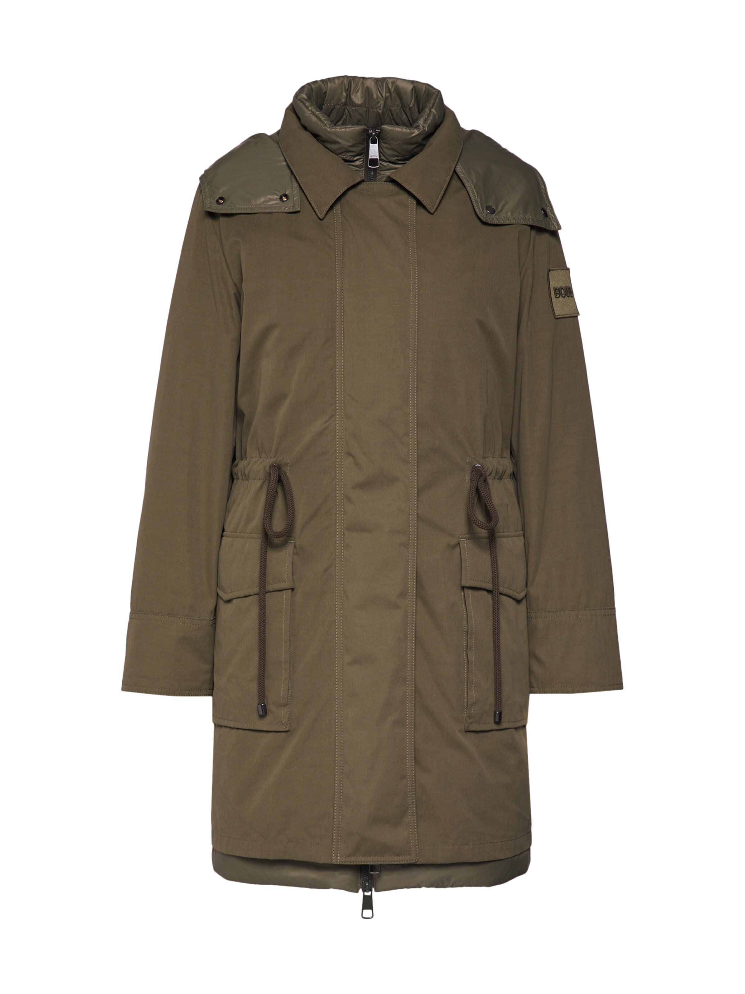BOSS - Tussenparka 'Ococoon' in de kleur Kaki