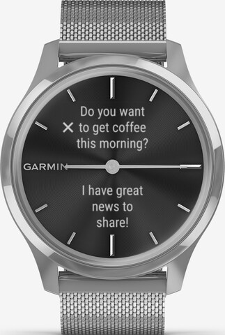 GARMIN Sports Watch 'Vivomove Luxe' in Black: front