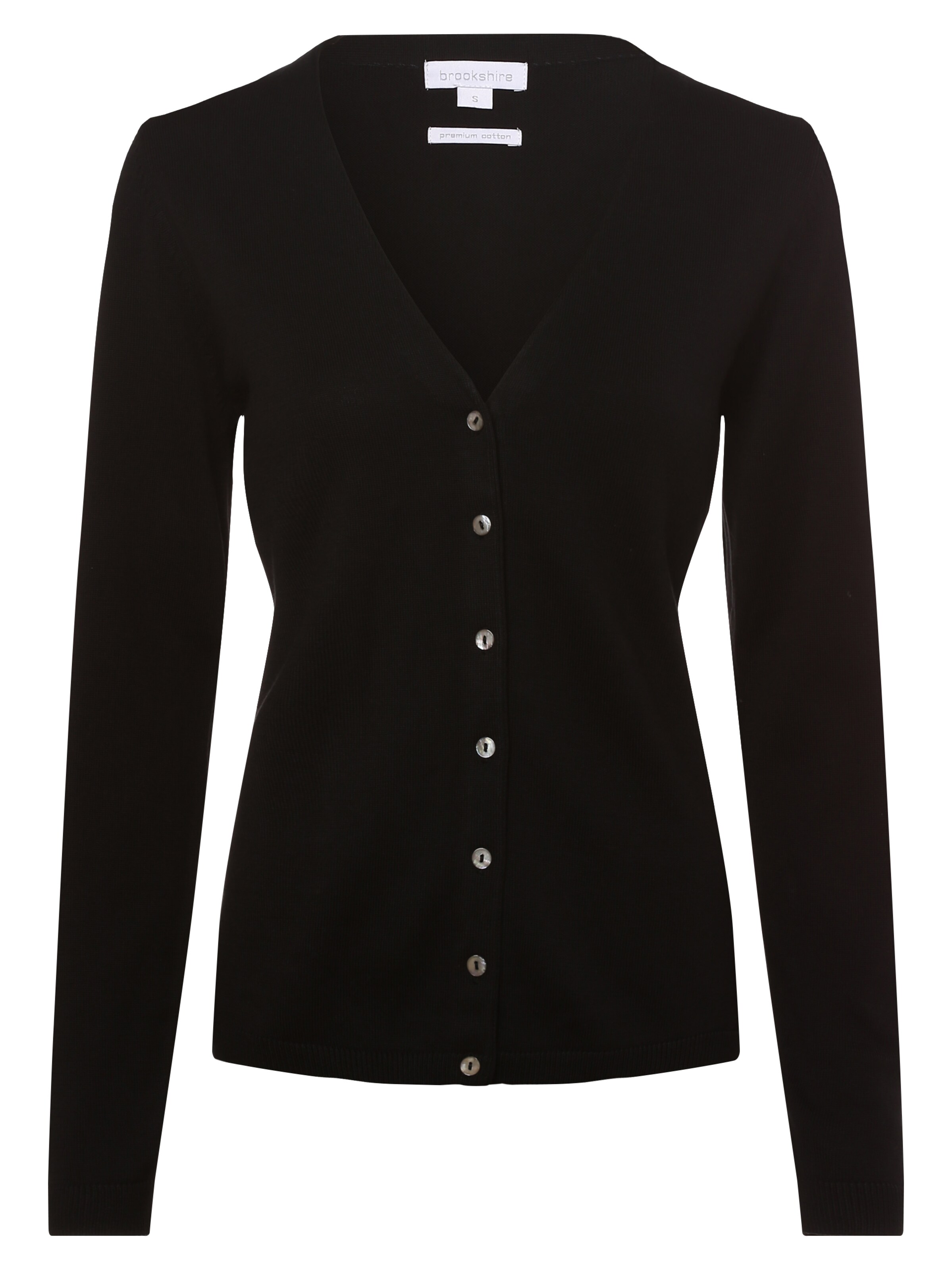 Brookshire Strickjacke in Schwarz: Vorderseite