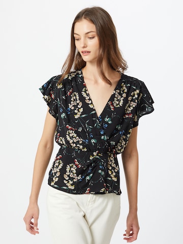 AX Paris Blouse in Zwart: voorkant