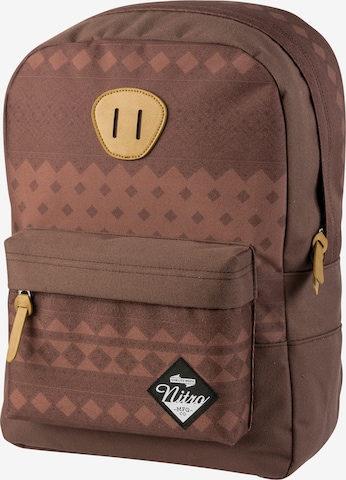 NITRO Sports Backpack 'Urban Classic' in Brown: front