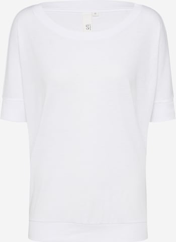 T-shirt QS en blanc : devant