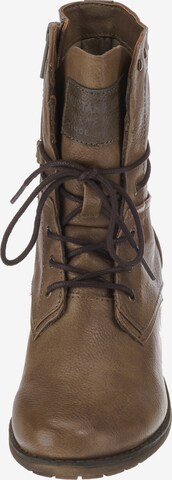 MUSTANG Lace-Up Ankle Boots in Brown