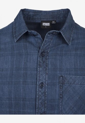 Urban Classics Regular Fit Hemd in Blau