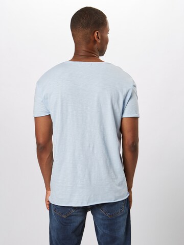 Nudie Jeans Co T-Shirt 'Roger Slub' in Blau: zadná strana